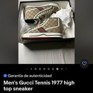 Men's Gucci Tennis 1977 high
top sneaker

© Garantía de autenticidad